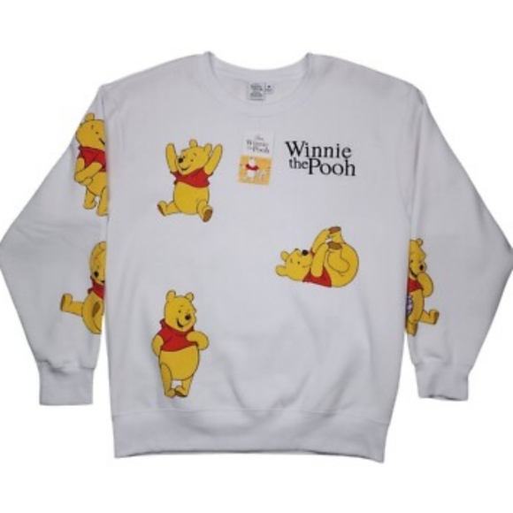 Disney Tops - Disney Official Winnie The Pooh White Sweatshirt New With Tags xl